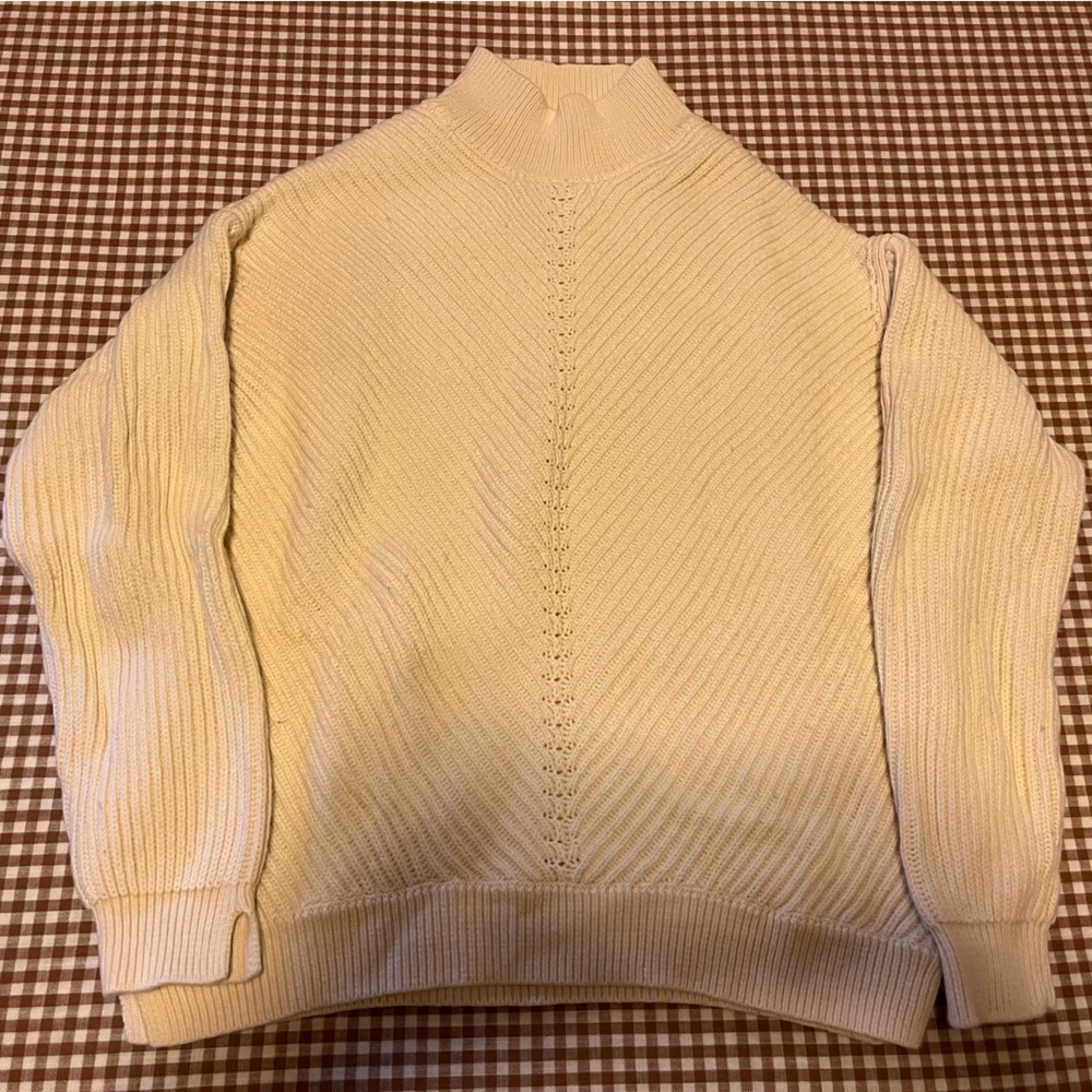 Marine Layer Cream Knit Sweater